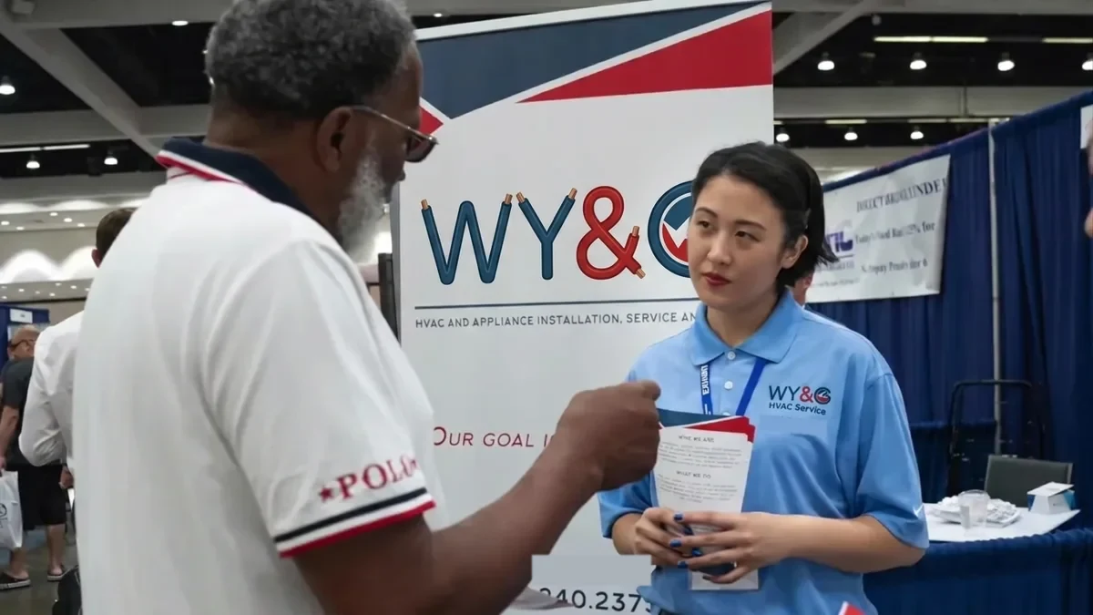 WY&G team member with a client